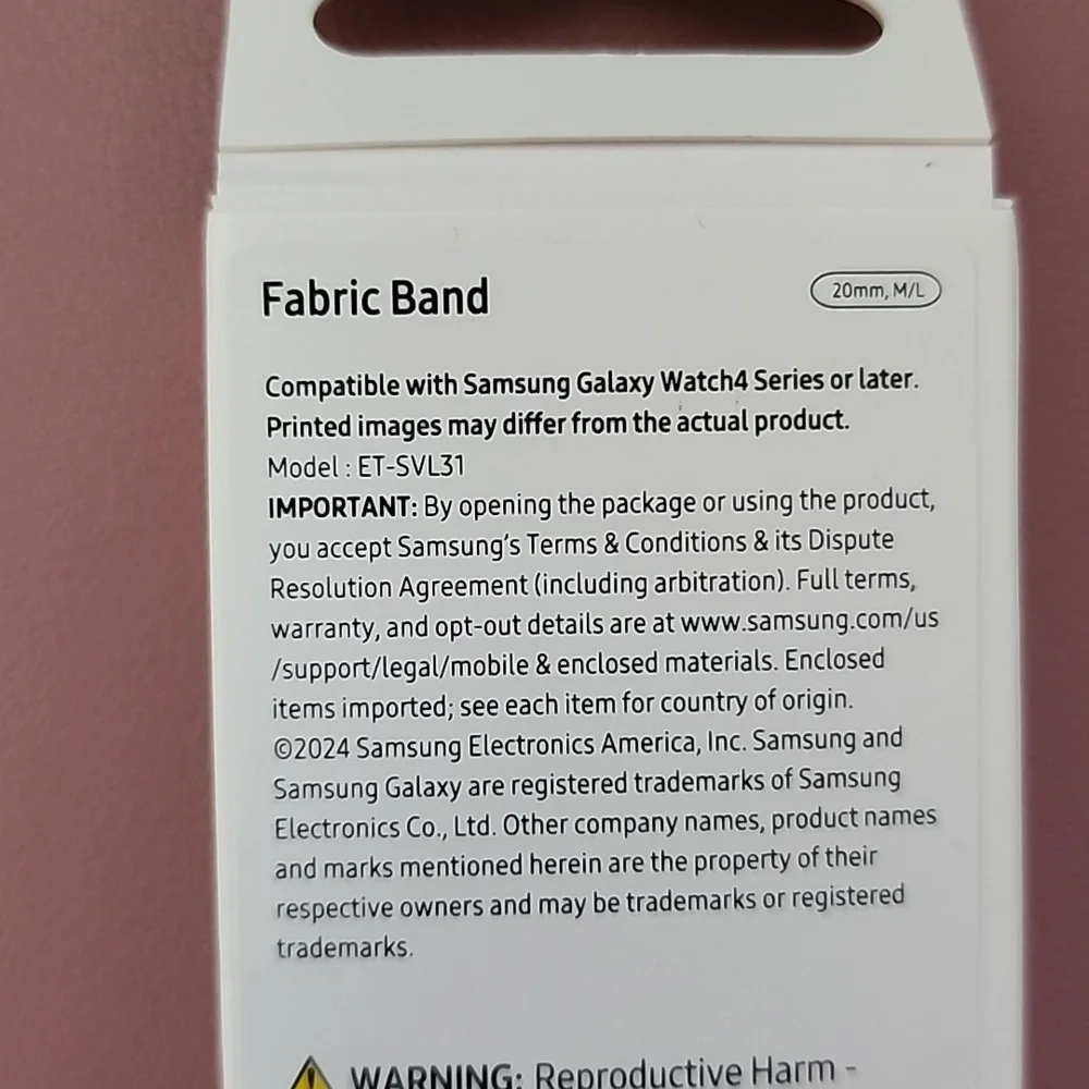 Samsung Fabric Band for Galaxy Watch M/L